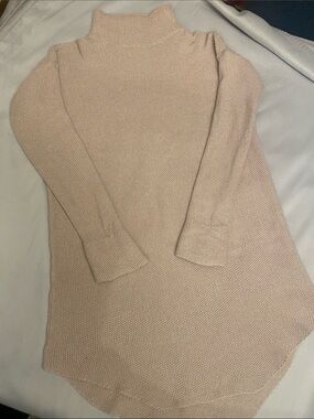 Sabo Skirt Blush Pink Turtleneck Sweater Dress